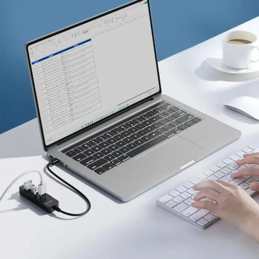Hub USB 2.0 Power Adapter 4 Port Multi USB Splitter Hub USB 3.0 Type C HUB Multiple Expander High Speed For Computer Accessorie