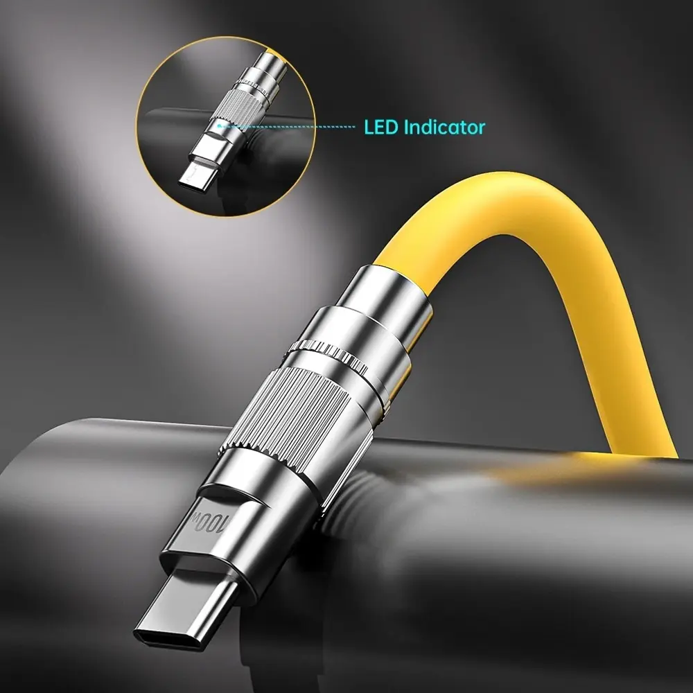 WEKOME 100W Type C Fast Charging Liquid Silicone Cable iPhone 15 Charging Cable Data Transmission Cord for iPhone Xiaomi Samsung