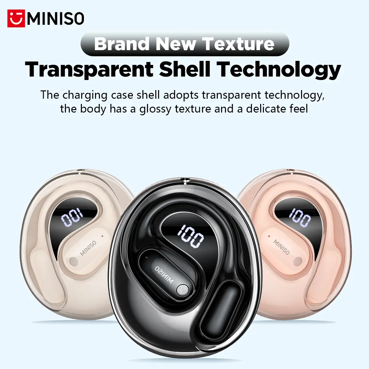 Translator MINISO MS190 New OWS Wireless Headphones Sport Waterproof Headsets  Intelligent Bluetooth Translation Earbuds