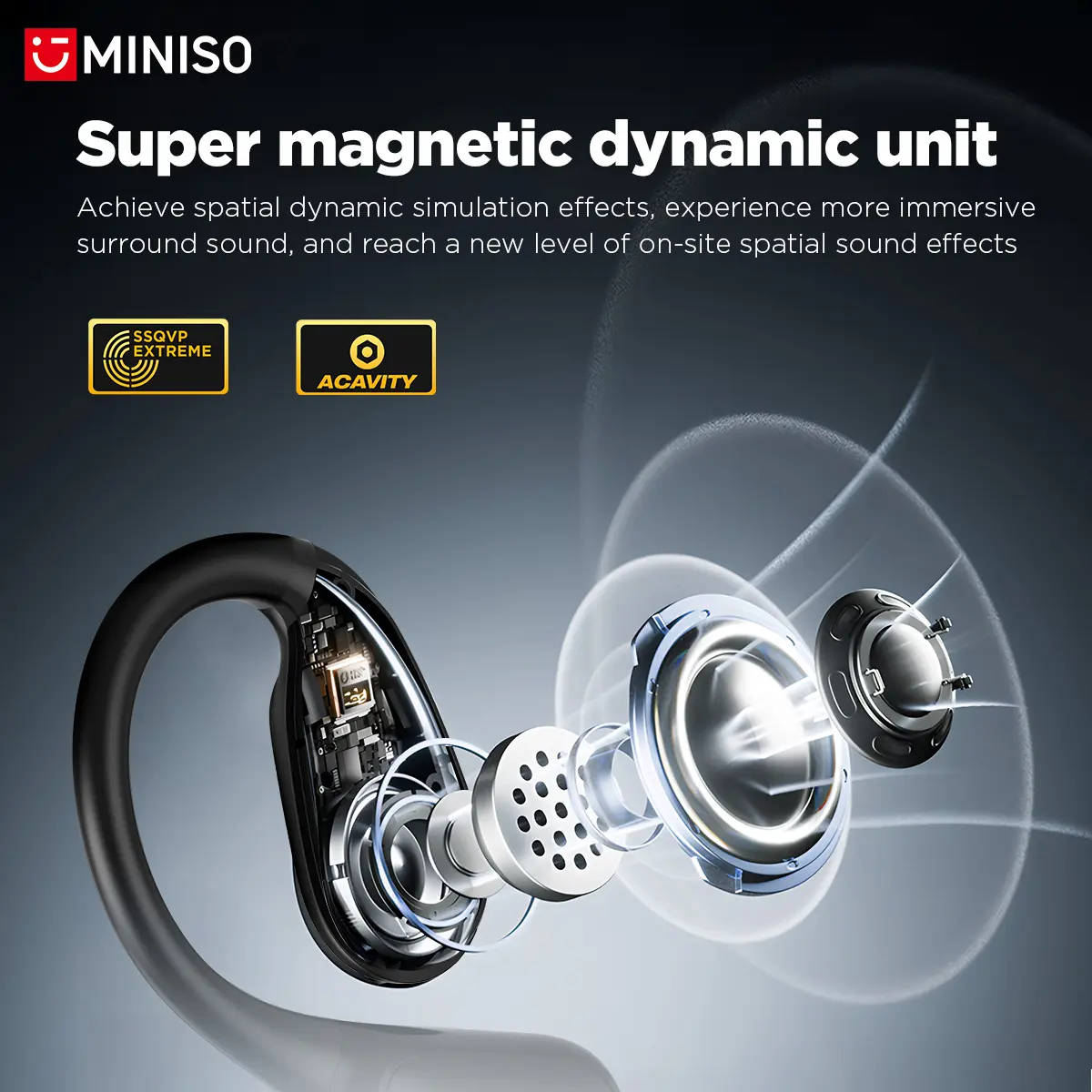 Translator MINISO MS190 New OWS Wireless Headphones Sport Waterproof Headsets  Intelligent Bluetooth Translation Earbuds