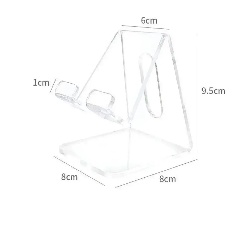 Acrylic Transparent Minimalist Ins Foldable Phone Holder Desktop Lazy Tablet Stand For iPhone iPad Galaxy Tab Smartphone Bracket