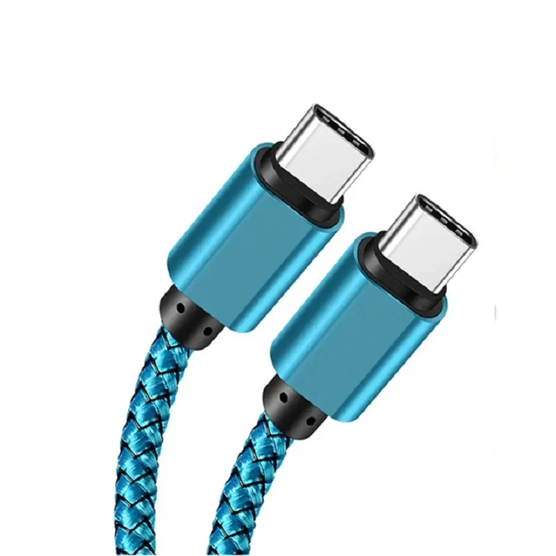 PD 60W Type C to Type C Expansion Link Cable Fast Charging Nylon Braided Date Cable For Apple 15 lpad Huawei phone  Accessories