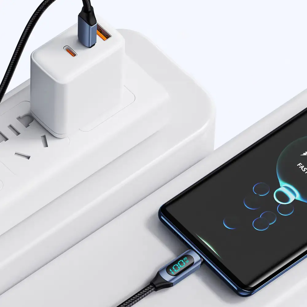 NNBILI Type C to Type C Cable 100W PD Fast Charging Charger USB C to USB C Display Cable For POCO f3 Realme Macbook iPad