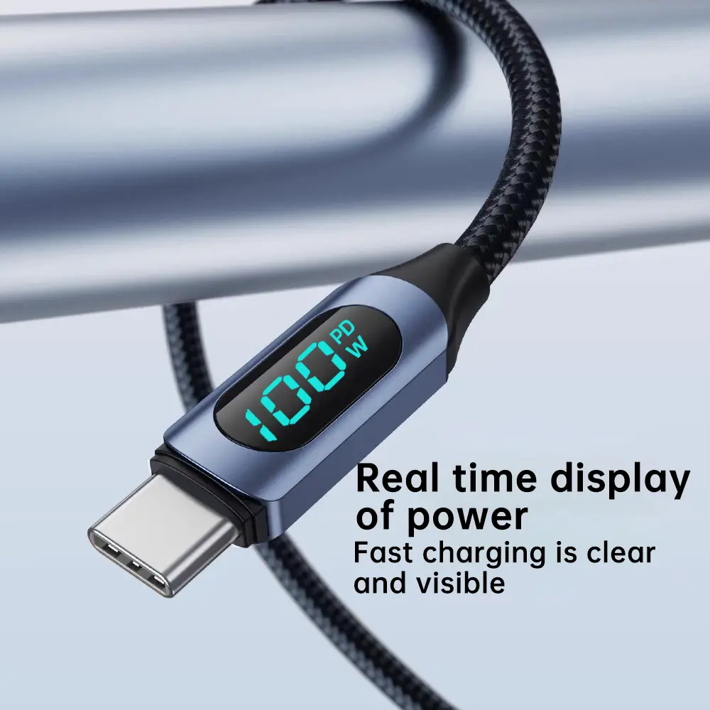 NNBILI Type C to Type C Cable 100W PD Fast Charging Charger USB C to USB C Display Cable For POCO f3 Realme Macbook iPad