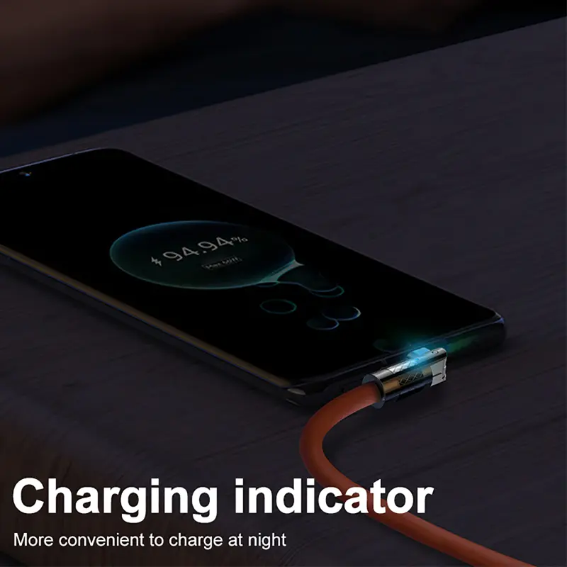 Micro USB 120W 3A Elbow Fast Charging Data Cable Cord For Playing Game For Samsung Galaxy S7 S5 Xiaomi Android Charge Usb Cord