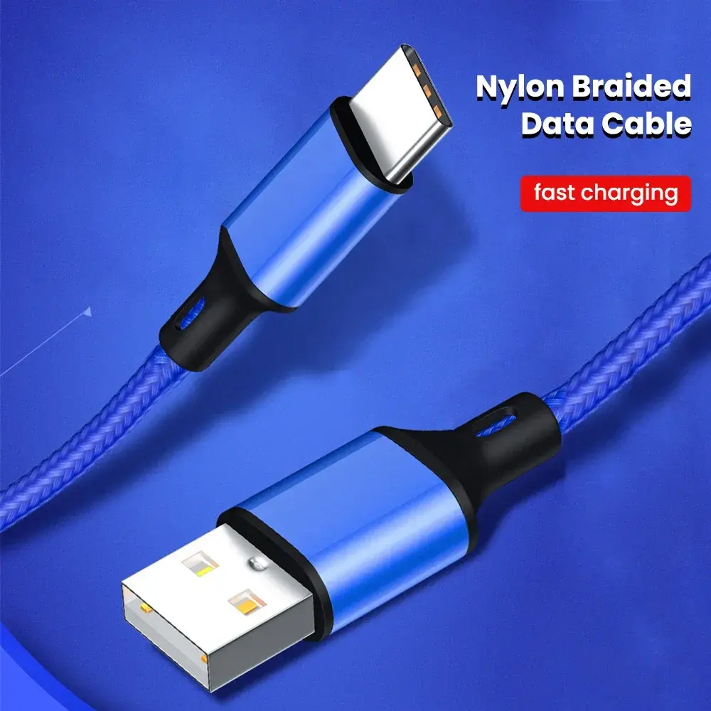 0.25M Cable Micro USB Cables For Power Bank iPhone 15 Samsung Android Phone Type c Data Cord Fast Charging Portable Wire