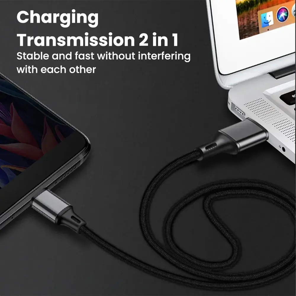 0.25M Cable Micro USB Cables For Power Bank iPhone 15 Samsung Android Phone Type c Data Cord Fast Charging Portable Wire