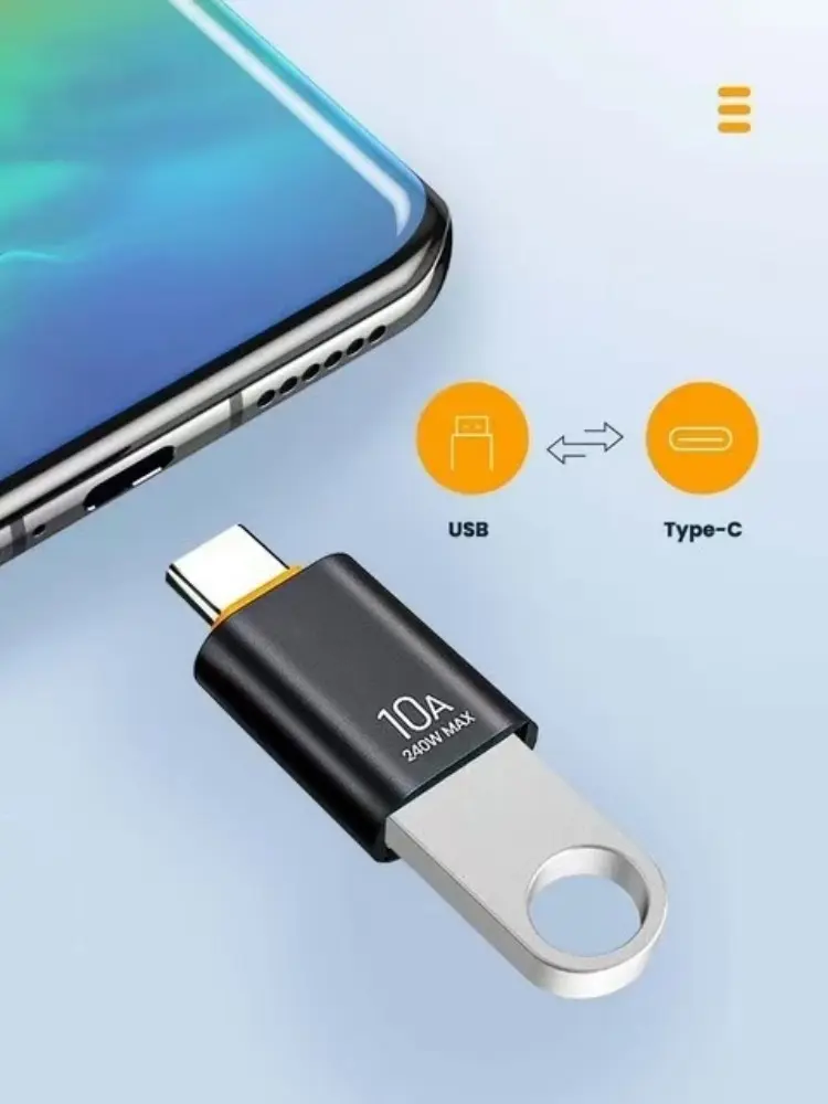USB3.0 Type-C Data Adapter Type C 10A USB C Male To USB Female Converter For Macbook Xiaomi Samsung Fast OTG Connector ﻿