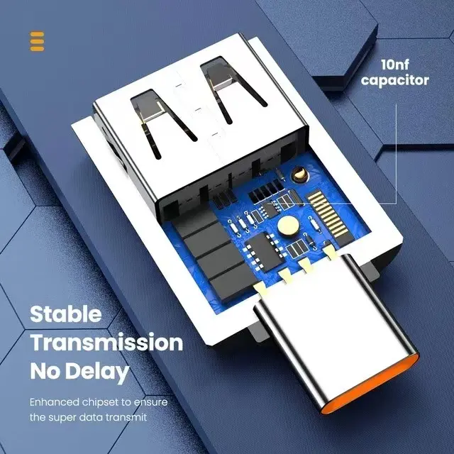 USB3.0 Type-C Data Adapter Type C 10A USB C Male To USB Female Converter For Macbook Xiaomi Samsung Fast OTG Connector ﻿