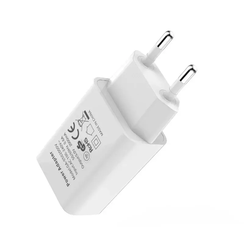 EU plug 5V 2A Single USB Universal Mobile Phone Chargers Travel Power Charger Adapter GS/CE Charger for Samsung iphone Xiaomi