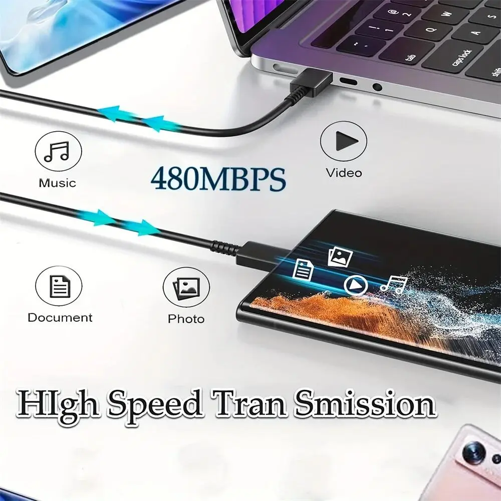 45W PD USB C Charger Super Fast Charger For Samsung Galaxy S22 S23 Ultra Note 20 Type C Cable Quick Charge Phone Charger Adapter