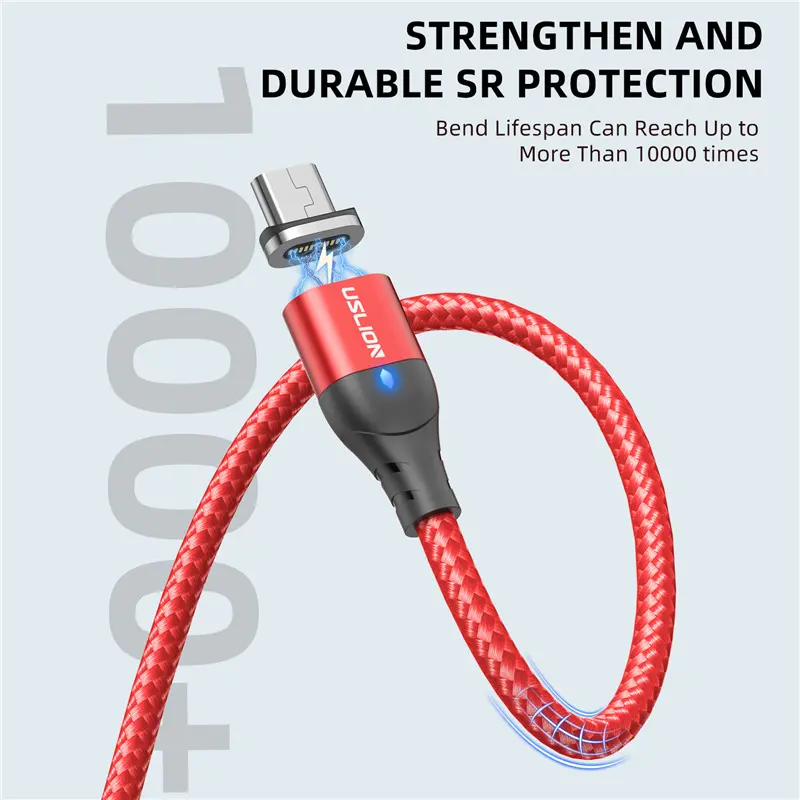 USLION 1/2M USB C Magnetic Cable Fast Charging Type C Cable Wire For Xiaomi 13 Magnet USB C Data Charge Wire Phone Adapter Cord