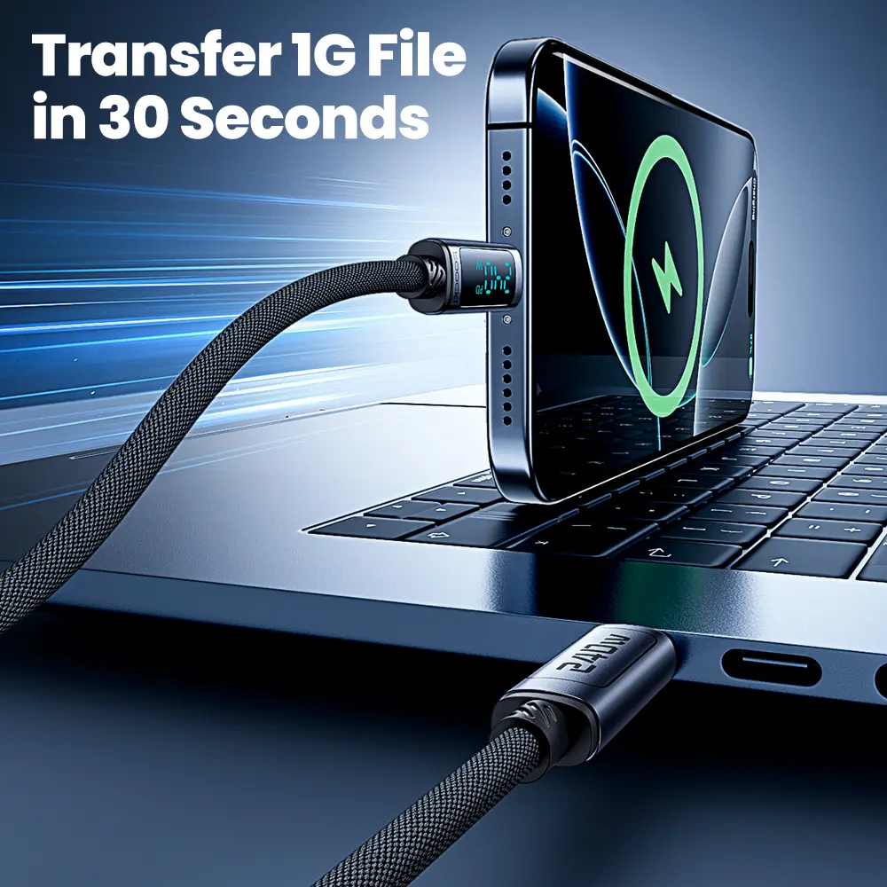 Toocki 240W USB C TO C Cable PD 3.1 Fast Charge Type C To Type C Display Cable For iPhone 15 16 Xiaomi 12 13 Samsung S23 Macbook
