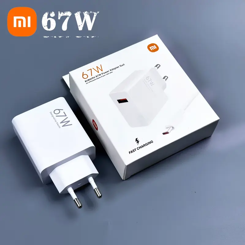 Original Xiaomi 67W Charger Fast MDY-12-EH EU Plug Charge Power Adapter For Mi 12 11 Ultra RedMi Poco X5 X4 Usb 6A Type C Cable