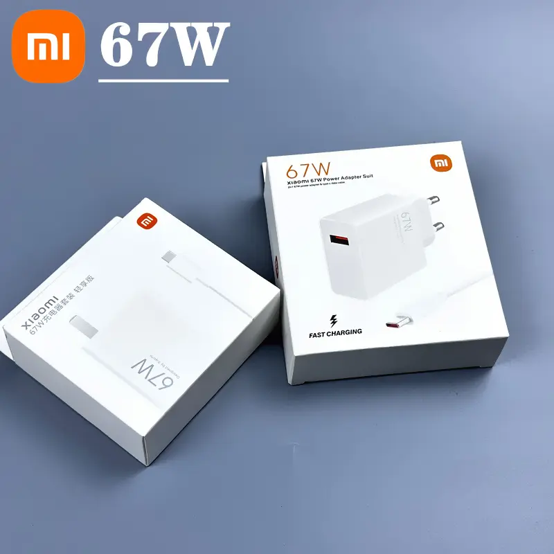 Original Xiaomi 67W Charger Fast MDY-12-EH EU Plug Charge Power Adapter For Mi 12 11 Ultra RedMi Poco X5 X4 Usb 6A Type C Cable
