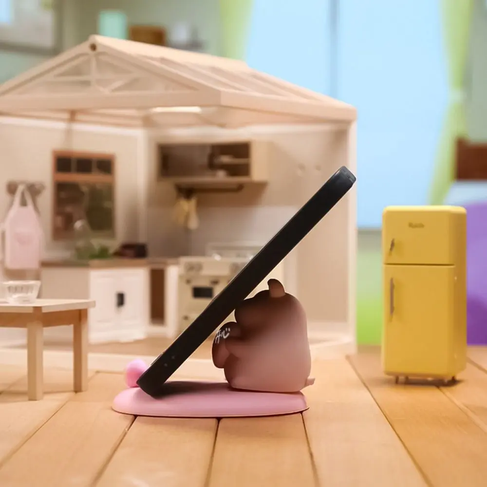 Creative Pig Phone Holder Lovely Pig Shaped Cute Pig Phone Rack Portable Slot Design Mobile Phone Bracket Desktop Decoration