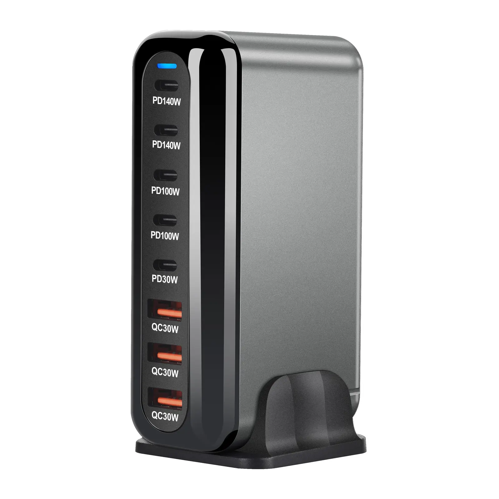 NEW 600W Gan Fast Charge 3.0 USB Type C Fast Charger Mobile 8-port 5C3A PD Charger  Convenient To Carry Tablet Charger