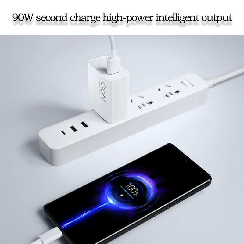 Xiaomi Mi 90W US GaN Charger Fast Charing USB-A Output With 6A Type-c Cable the original Mi 14 is the same model