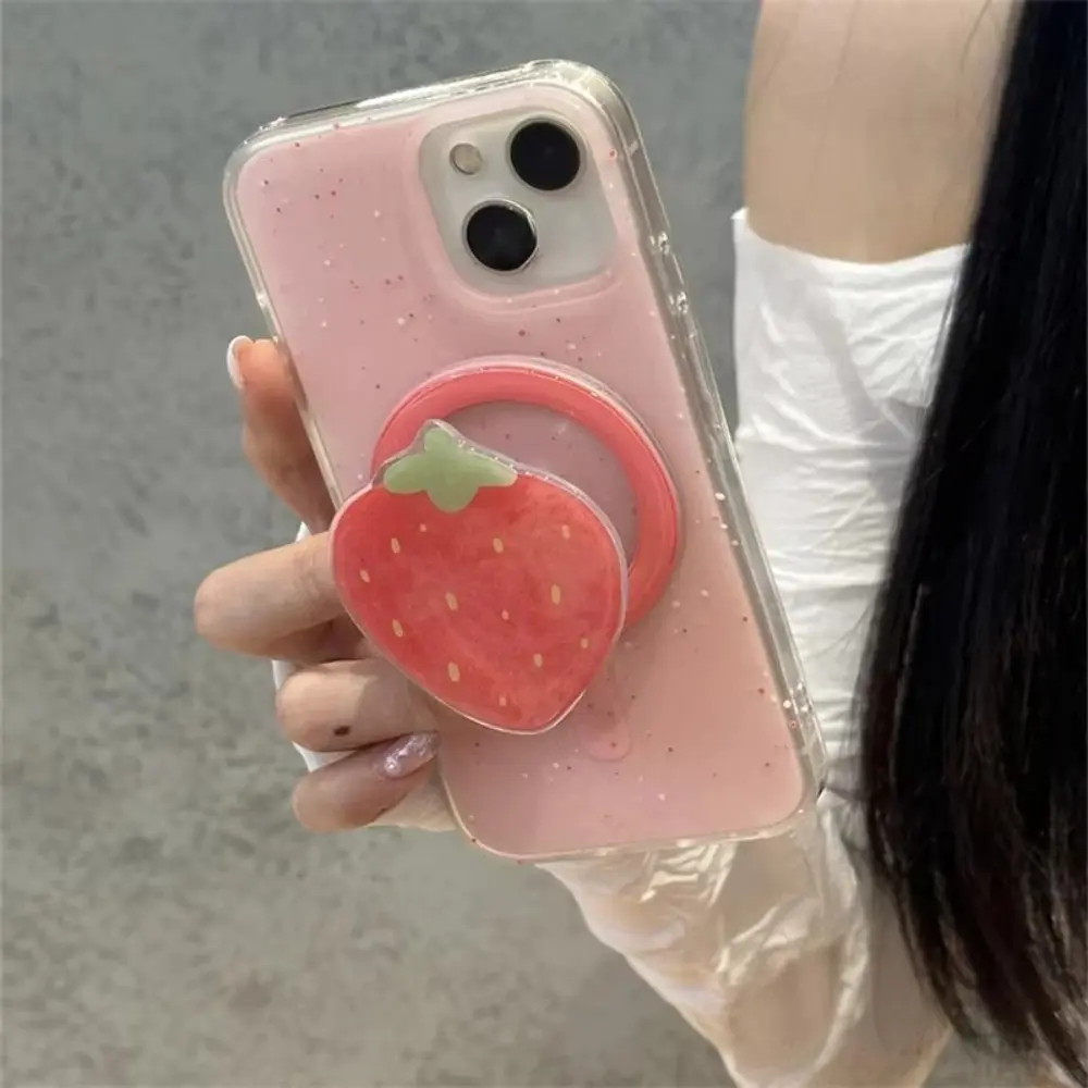Cute Magnetic Mobile Phone Holder Fruit Watermelon Cell Phone Holder Creative Strawberry Phone Accessories for iPhone
