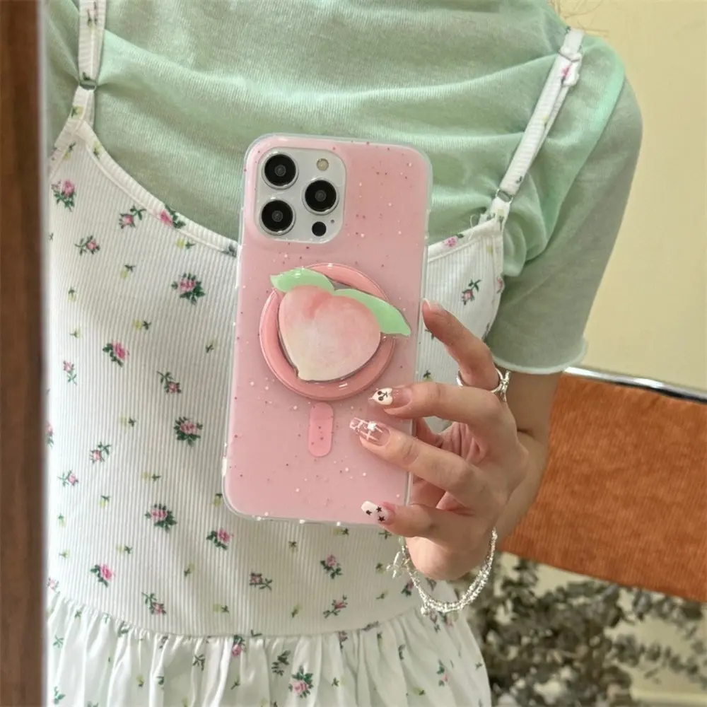 Cute Magnetic Mobile Phone Holder Fruit Watermelon Cell Phone Holder Creative Strawberry Phone Accessories for iPhone