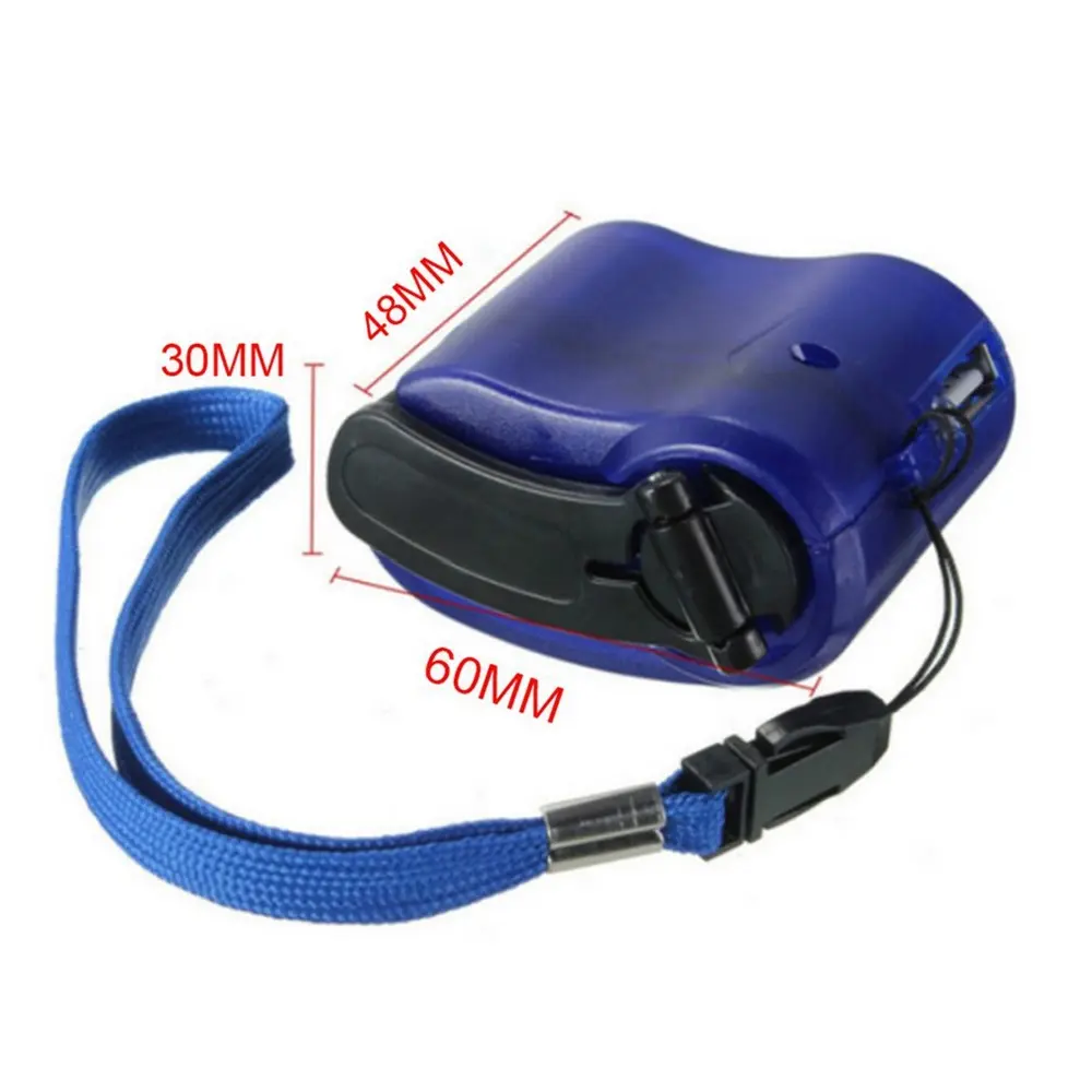 Portable USB Mobile Phone Emergency Charger Hand Crank Power Dynamo Suitable For Outdoor Camping Travel Charger