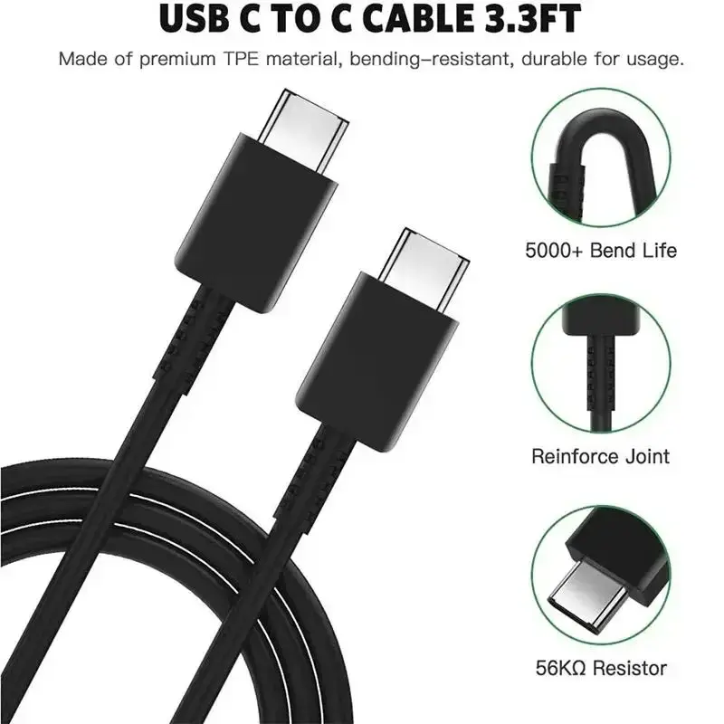 NNBILI PD 25W Fast Charger For Galaxy S23 S22 S21 S20 S10 Note 10+ Ultra Note 10 20 Fast Charging Type C Cable Line Accessories