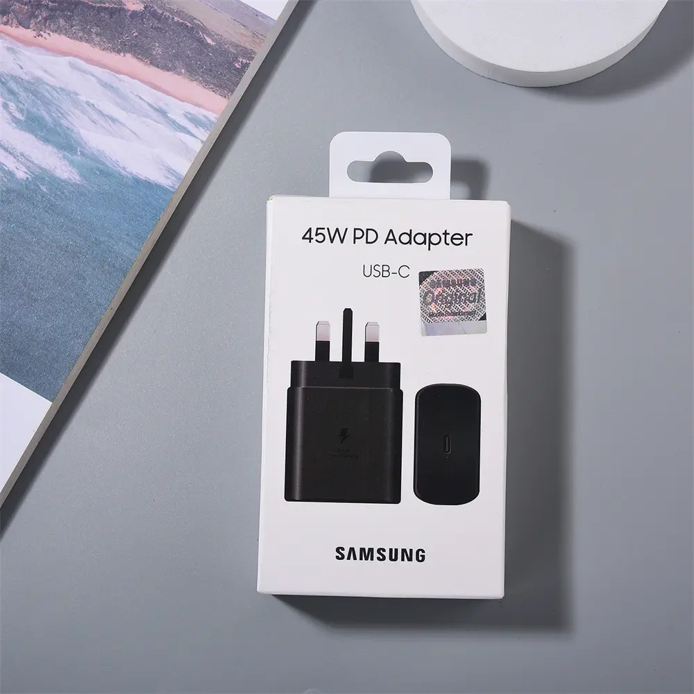 SAMSUNG PD 45W Super Fast Charging Original UK Wall Charger For Galaxy S25 S24 S23 S22 Ultra Note 20 10 Plus Z Flip/Fold 6 5 4 3