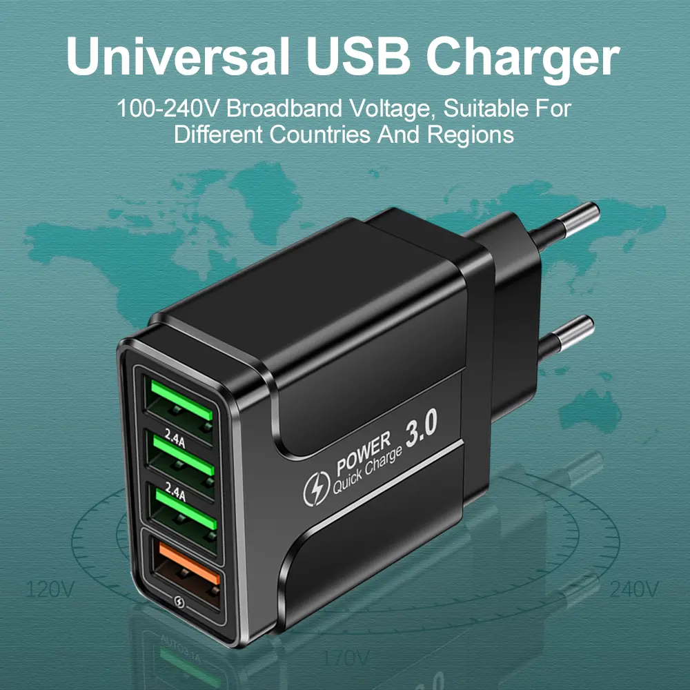 20W USB Charger High Speed Charger Fast Charging Quick Charger 3.0 For Samsung Galaxy S23 S22 Ultra W22 LG Iphone 14 13 KR Plug