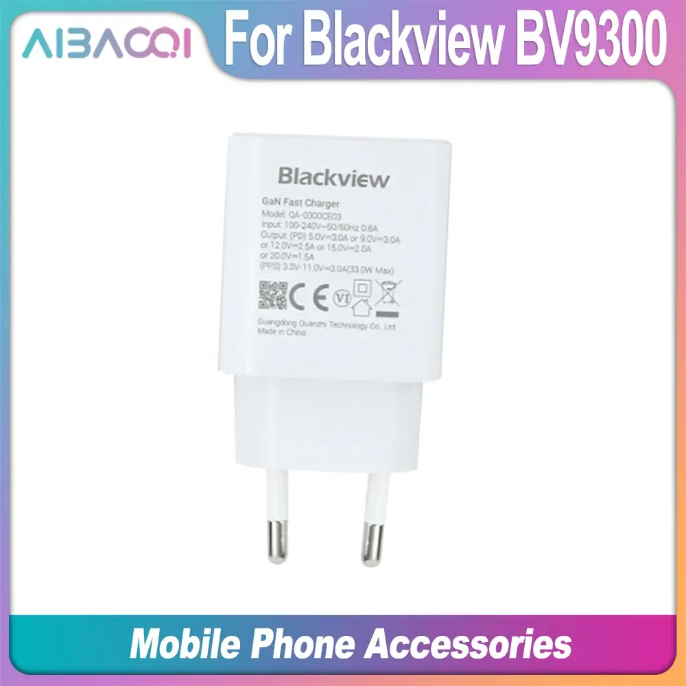 AiBaoQi Brand New USB Adapter 11V3A Charger EU Plug Travel Switching Power Supply+Usb Cable Data Line For Blackview BV9300