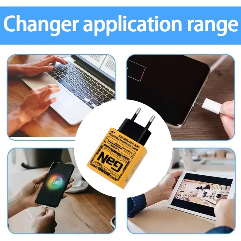 Xiaomi 145W Fast Charger Mech Style PD USB 3 Ports Charger Fast Travel Charger For iPhone Samsung Huawei Xiaomi EU US UK Plug