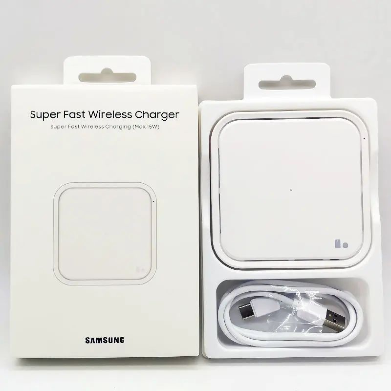 Samsung 15W Wireless Charger Fast Charge Pad For Galaxy S25 S24 S23 S22 S21 S20 Note 20 Ultra 10 9 Plus Z Flip Fold 7 6 5 4 3 2