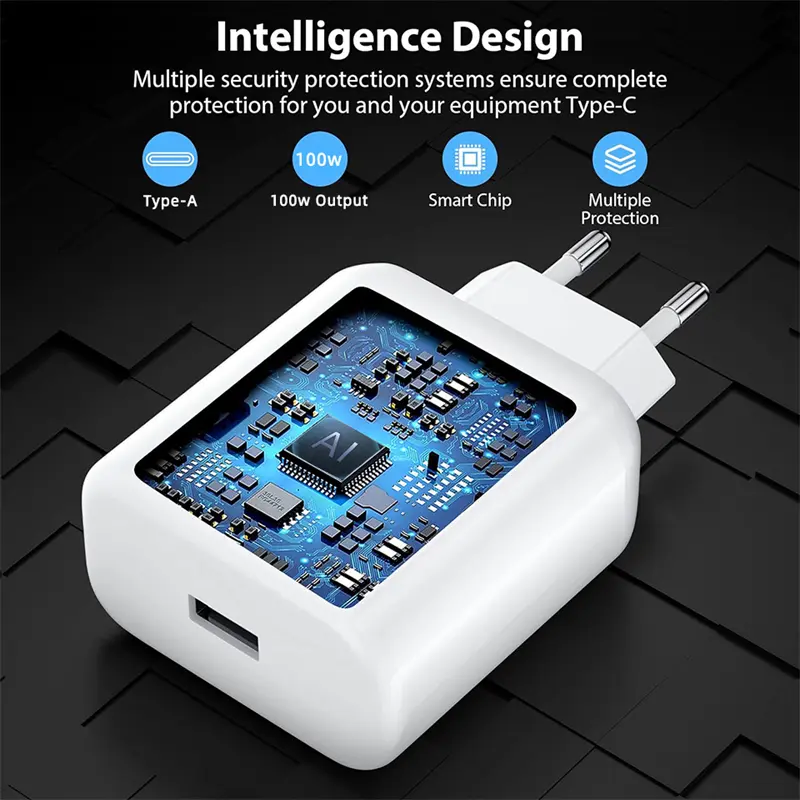 For Oneplus Original Charger 100W SuperVOOC Fast Charging Phone Adapter for Oneplus 13 10 11 12 Pro CE4 Lite USB to Type C Cable