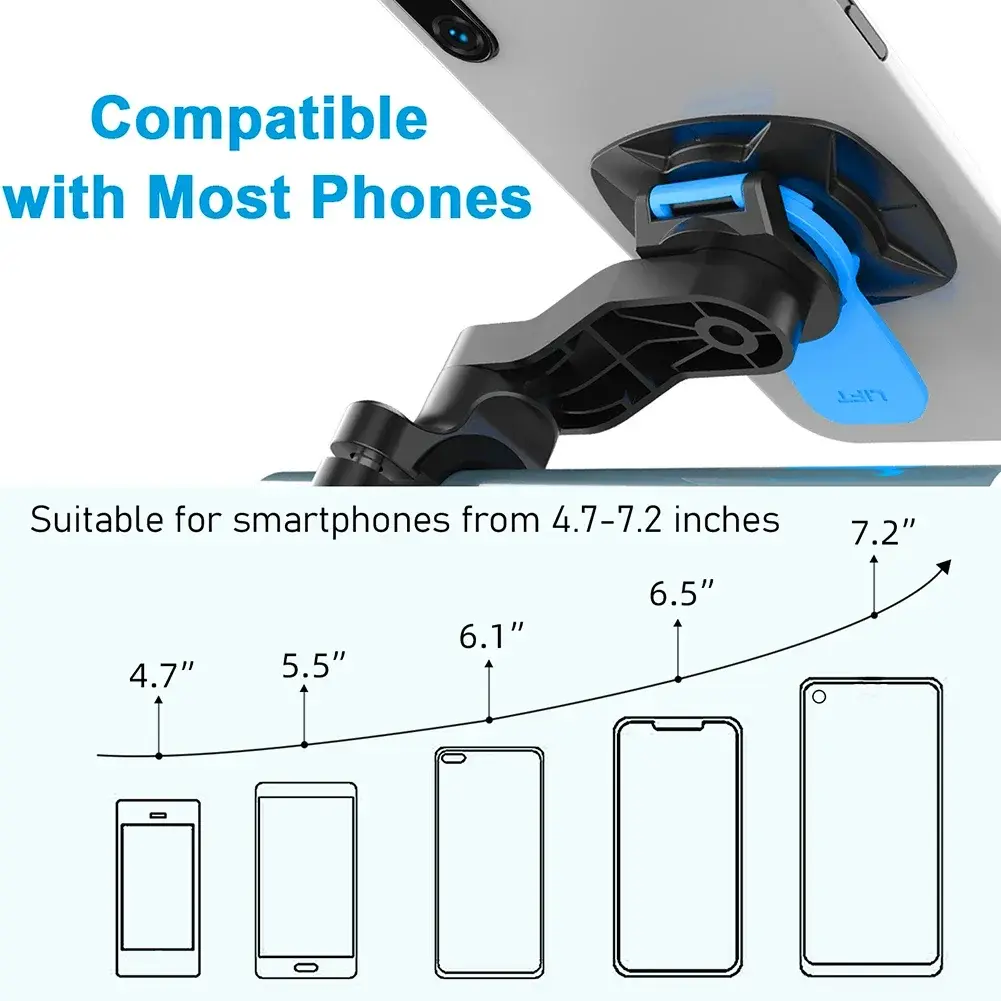 Motorcycle Bike Phone Holder Anti Slip Absorber Phone Holder Stand 360° Rotatable Anti-Shock  Handlebar Phone Security Brackets