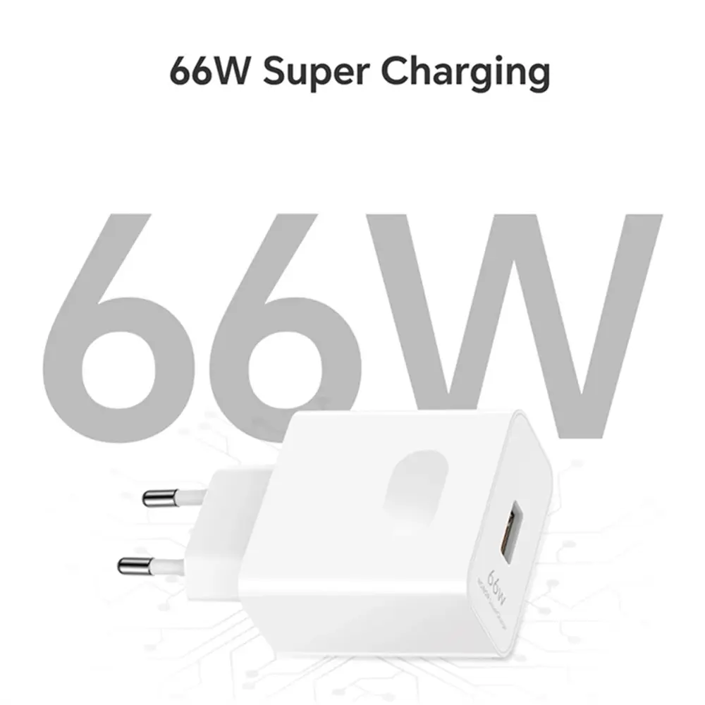 EU/US Plug USB Charger 66W Super Fast Charging QC3.0 Wall Charger 6A USB TypeC Cable For Xiaomi Huawei Mate 60 50 P60 P50 Nova10