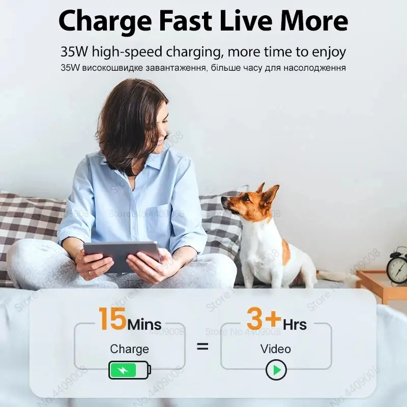 35W PD Fast Charging For iPhone 15 14 13 12 11 Pro Max Plus X XR XS Max Magnetic Wireless Charger Quick Charge USB Type C Cable