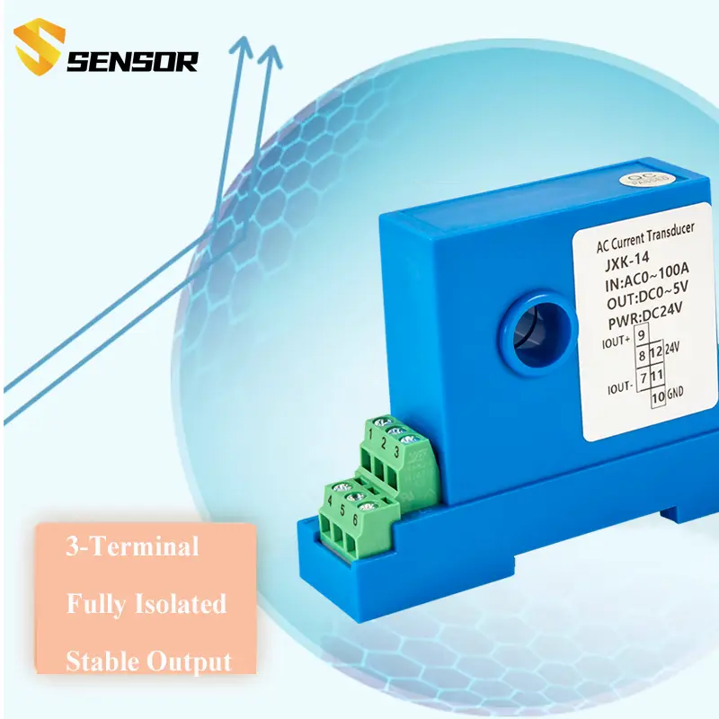 AC DC Electric Current Converter 0-150A Current Transmitter 4-20mA 0-10V 0-5V RS485 Current Sensor Transducer
