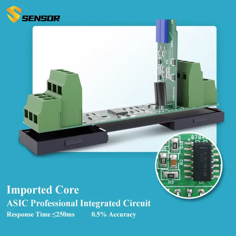 AC DC Electric Current Converter 0-150A Current Transmitter 4-20mA 0-10V 0-5V RS485 Current Sensor Transducer