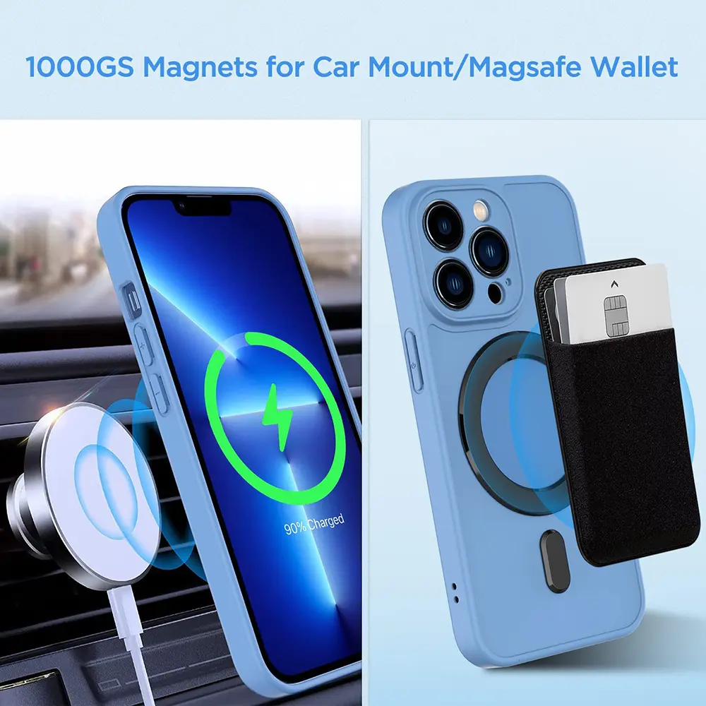 Bonola for Magnetic Ring Universal Sticker Support Wireless Charger for Car Holder Exclamation Mark 2 in 1 Magnet Ring