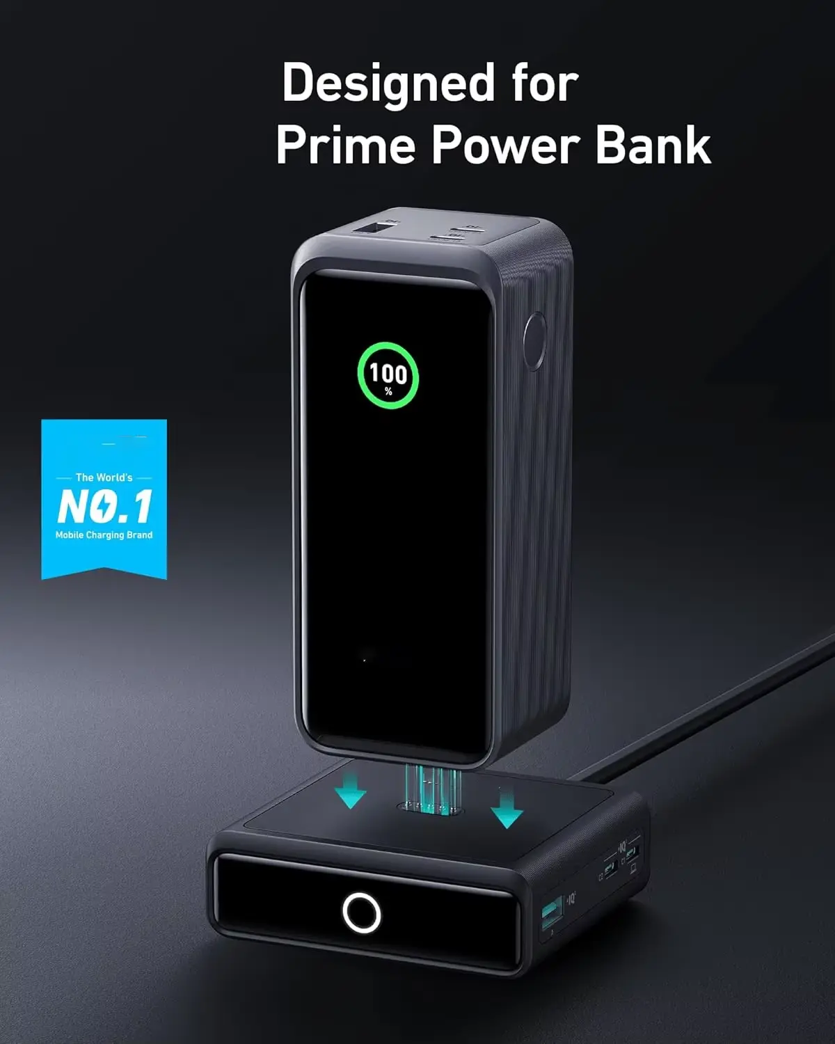 Original Prime 100W Charging Base for Power Bank Fast Charging Can accommodate charging of 4 devices simultaneously