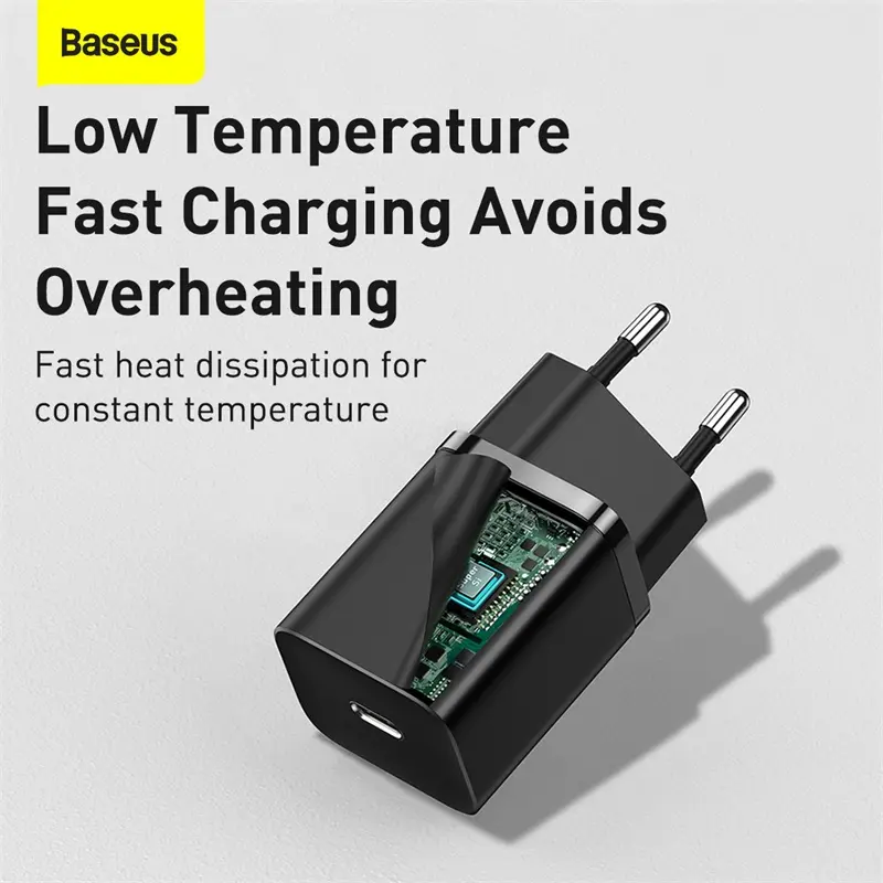 Baseus 30W PD Super Si USB C Charger For iPhone 16 Pro Max Support QC3.0 Fast Charging Portable Phone Charger For iP 11 Pro Max