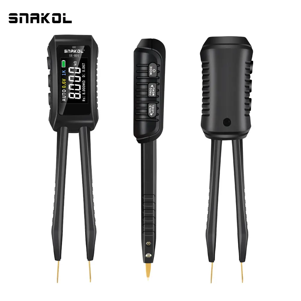 SK-BD1 Digital Smart Tweezer LCR SMD ESR Tester Meter Resistance Capacitance Inductance Continuity Diode Test Measurement Tools