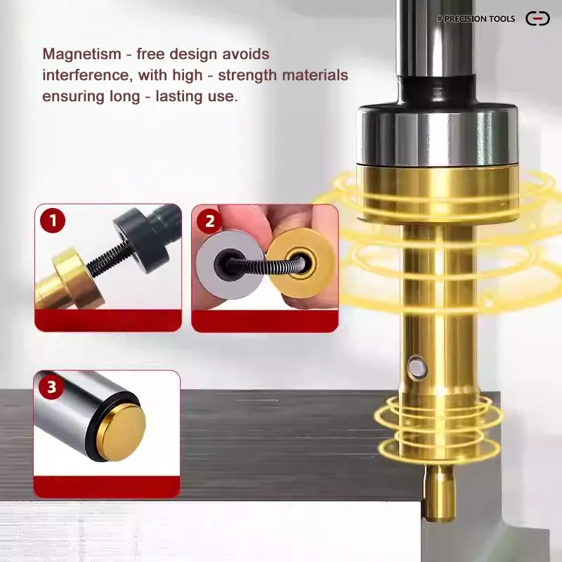 CNC Edge Finder: Mechanical Manual Tool for Measurement, Cutting/Drilling. Precise Coordinate Origin Test, 4mm & 10mm Diameter