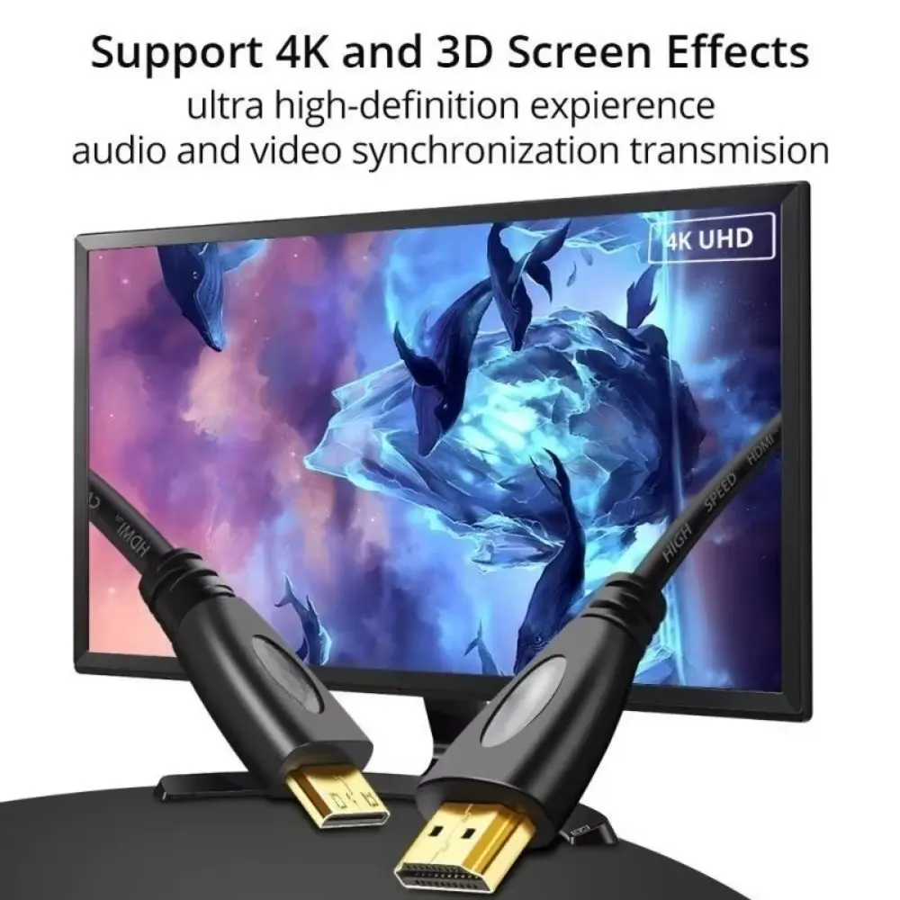 High Speed Male To Male Cable HDMI-compatible 2.0 1080P 3D Audio Video Cables for Laptop PS3 Projector Computer Xbox Cable