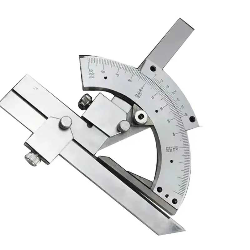 Precision Angle Measuring Ruler Tool, Universal Stainless Steel, Protractor, 0-320 °High Pecision Universal Angle Ruler