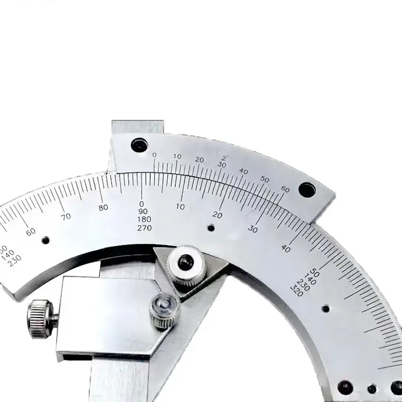 Precision Angle Measuring Ruler Tool, Universal Stainless Steel, Protractor, 0-320 °High Pecision Universal Angle Ruler