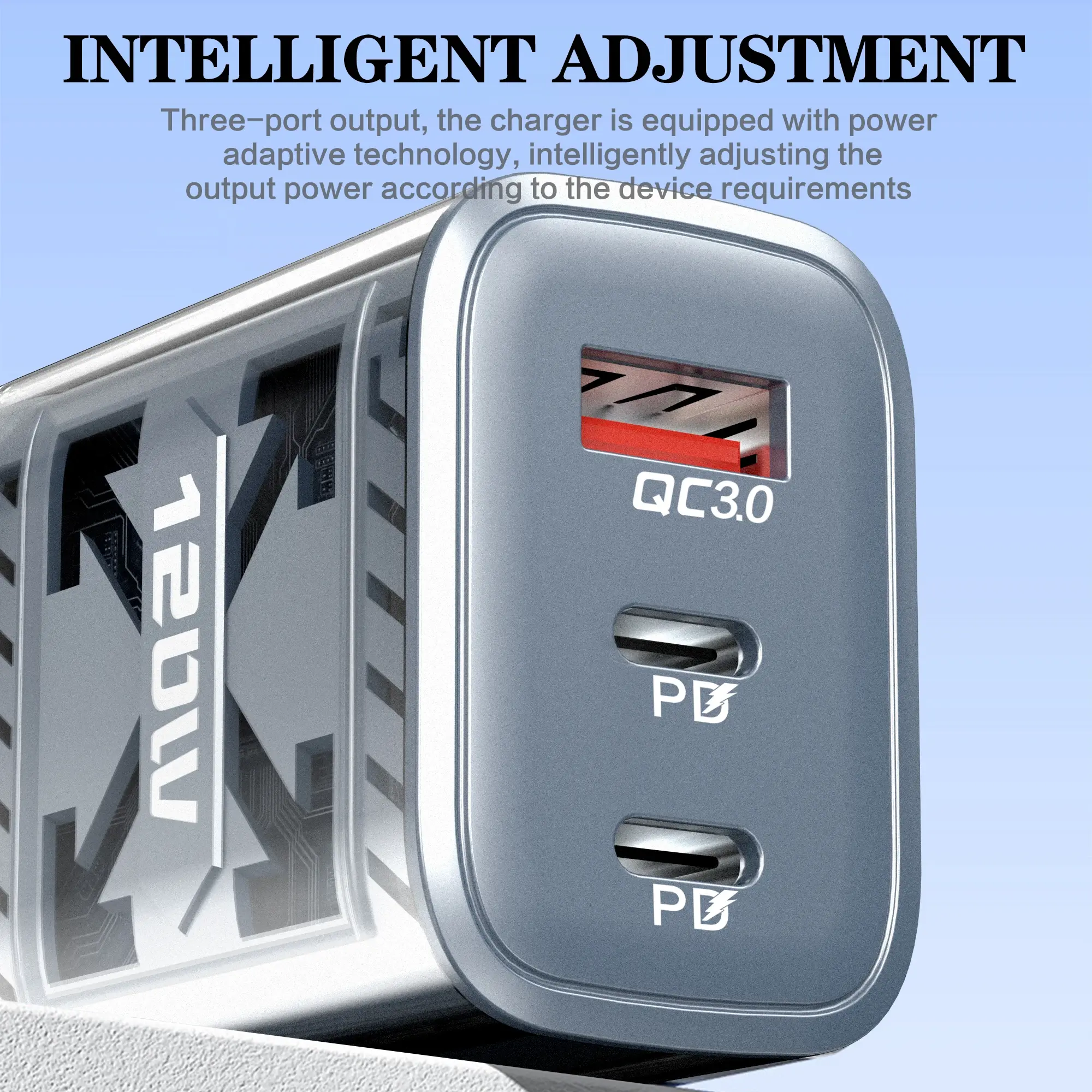 120W USB C Fast Charging Charger PD Type C Quick Charge QC3.0 Mobile Cell Phone Wall Adapter for IPhone 15 16 Xiaomi Samsung S24