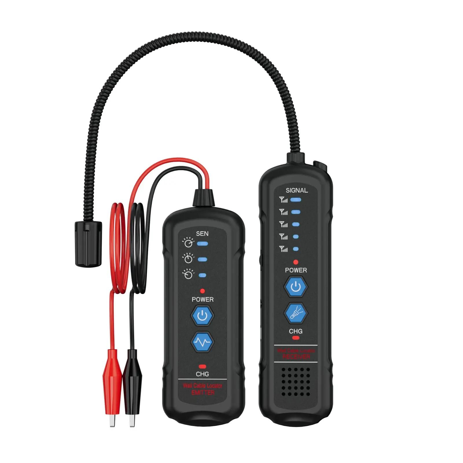 Underground Wire Locator, Electrical Circuit Tracer with Earphone, Detects Buried Power Cable/Telephone Line/Low-Voltage Cables