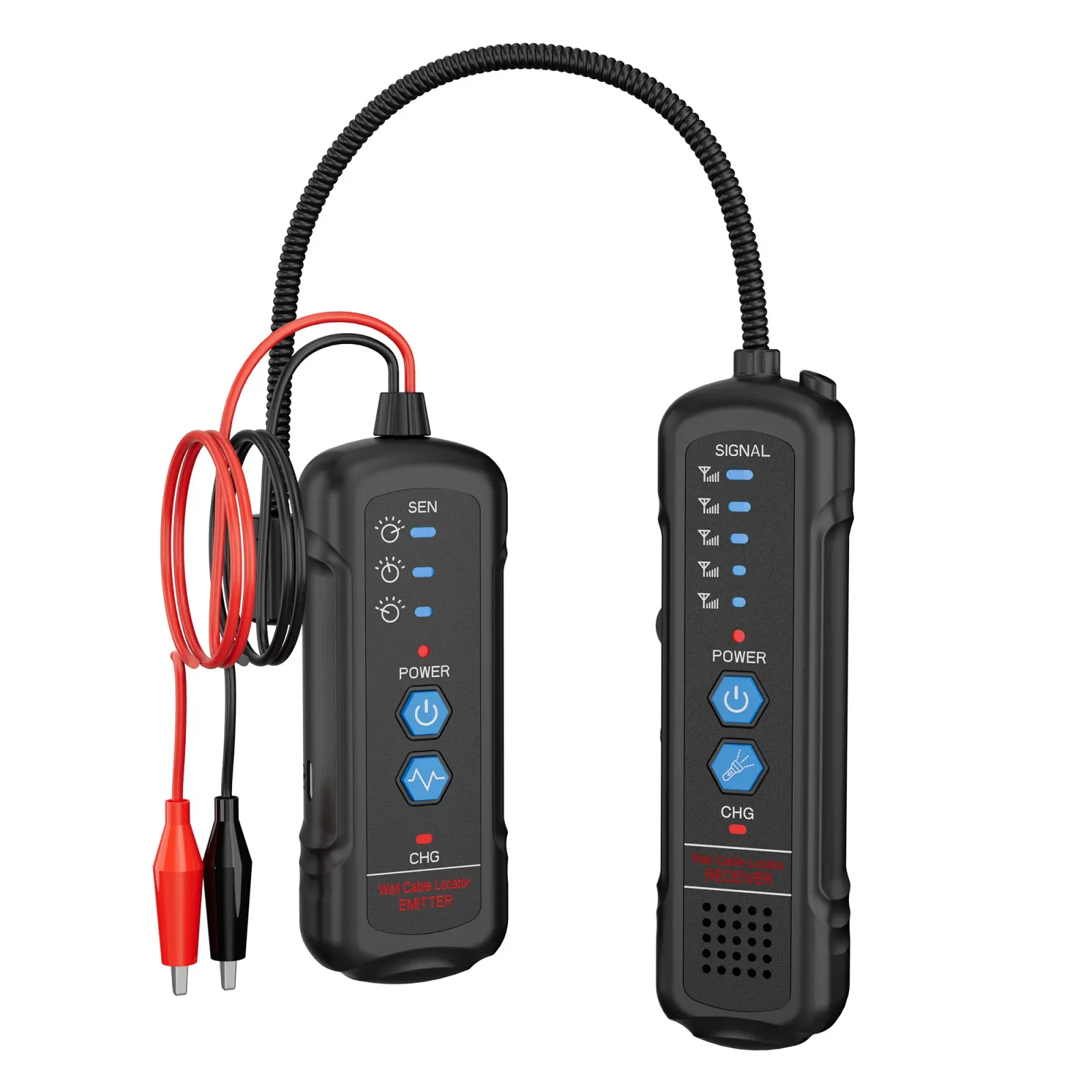 Underground Wire Locator, Electrical Circuit Tracer with Earphone, Detects Buried Power Cable/Telephone Line/Low-Voltage Cables