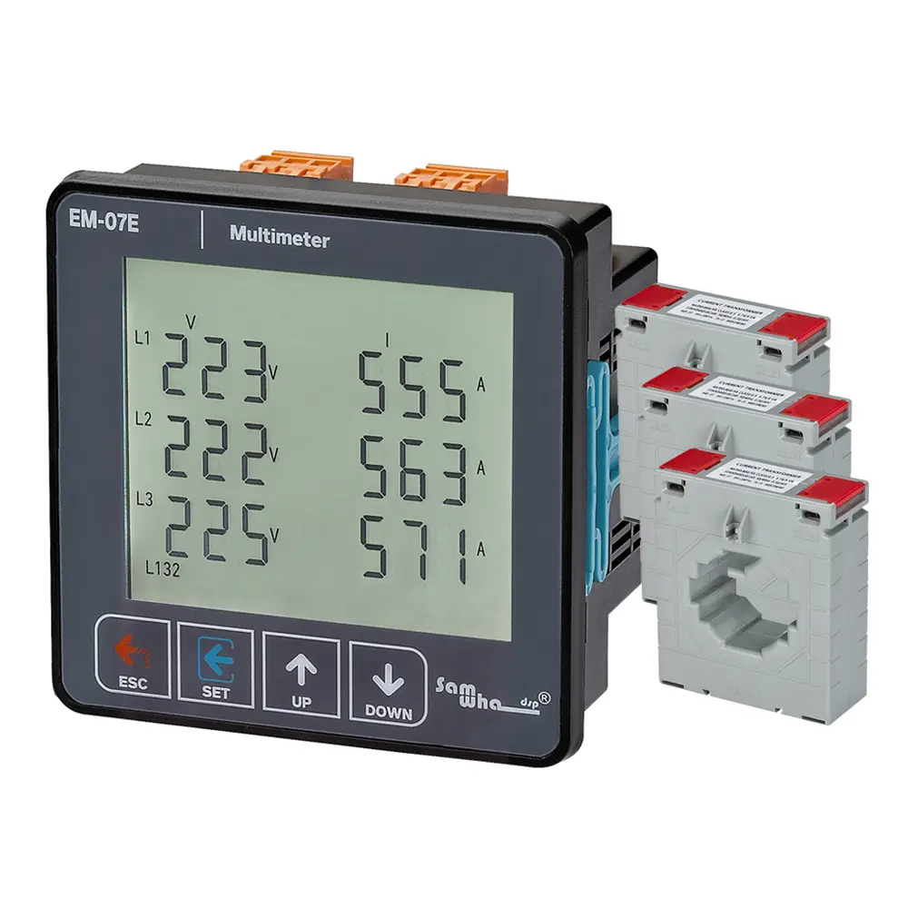 Samwha-Dsp EM-07E Voltage, Current, Frequency, Apparent Power, Multimeter, 3P&4W