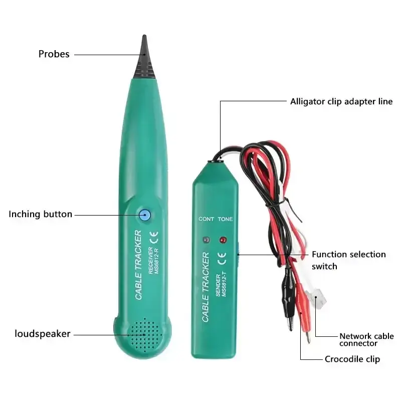 Cable Tracer, Network Cable Tester Wire Tester, Line Finder Wire Tracker Cable Detector Phone Line Test Tool